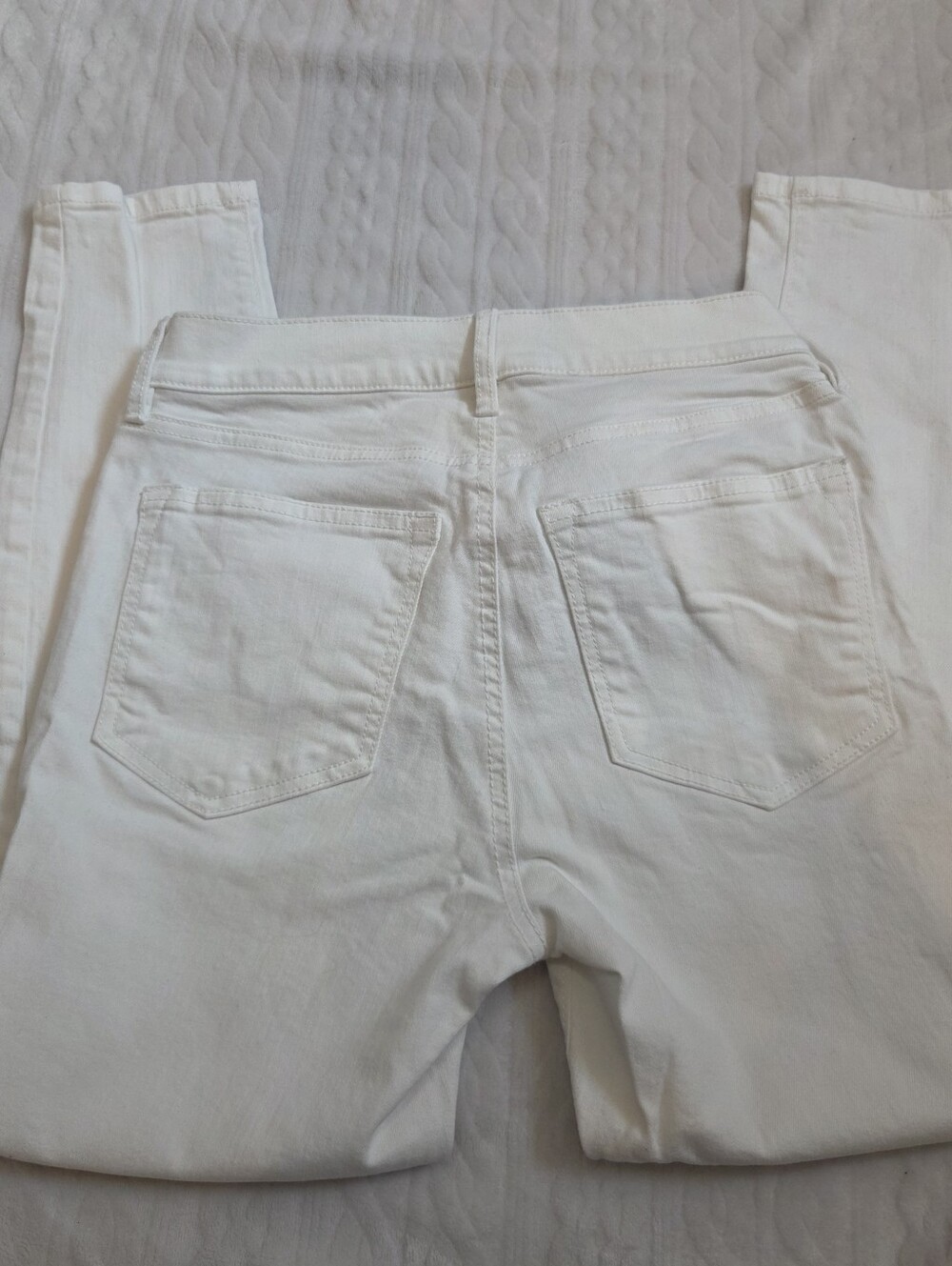 Loft White Business Casual Formal Officewear Modern Skinny Jeans 6 Petite - Picture 2 of 6